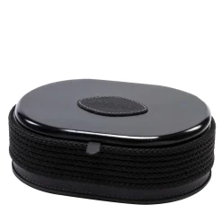 Scatola portagioie ovale nera