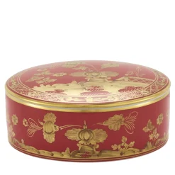 Scatola Portaoggetti Grande Rotonda Oriente Italiano Rubrum