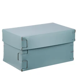 Scatola Snob in pelle blu chiaro #1
