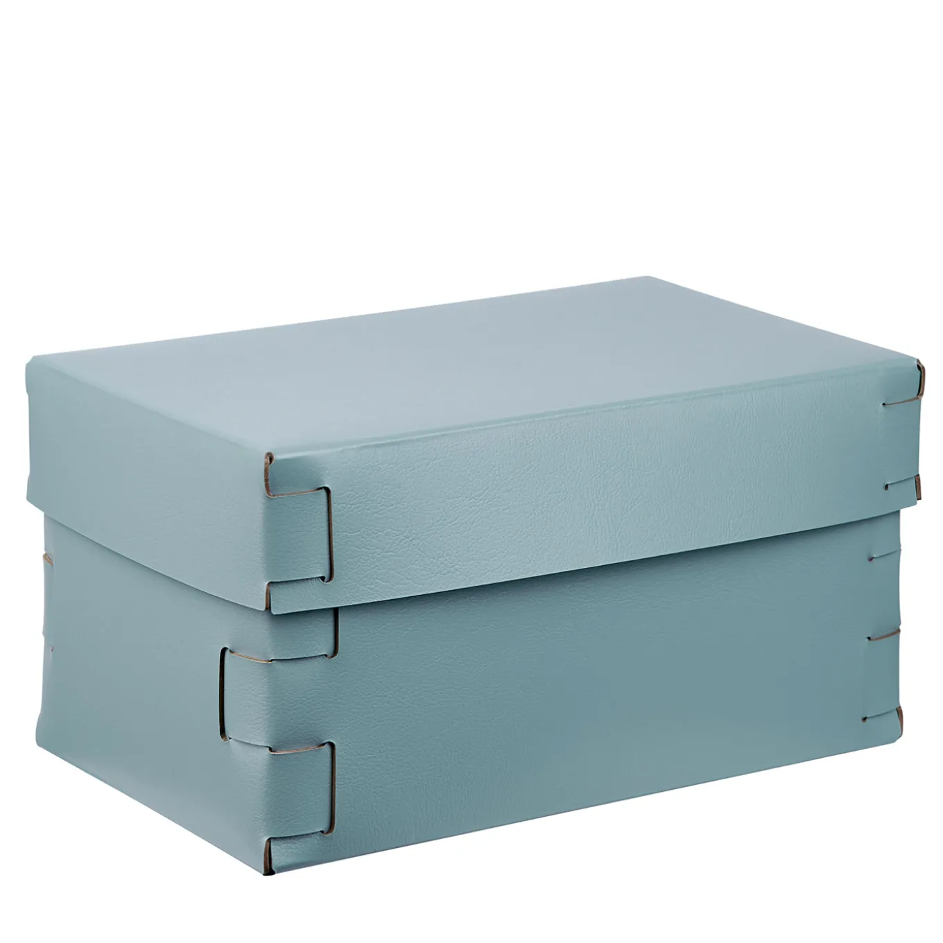 Scatola Snob in pelle blu chiaro #1
