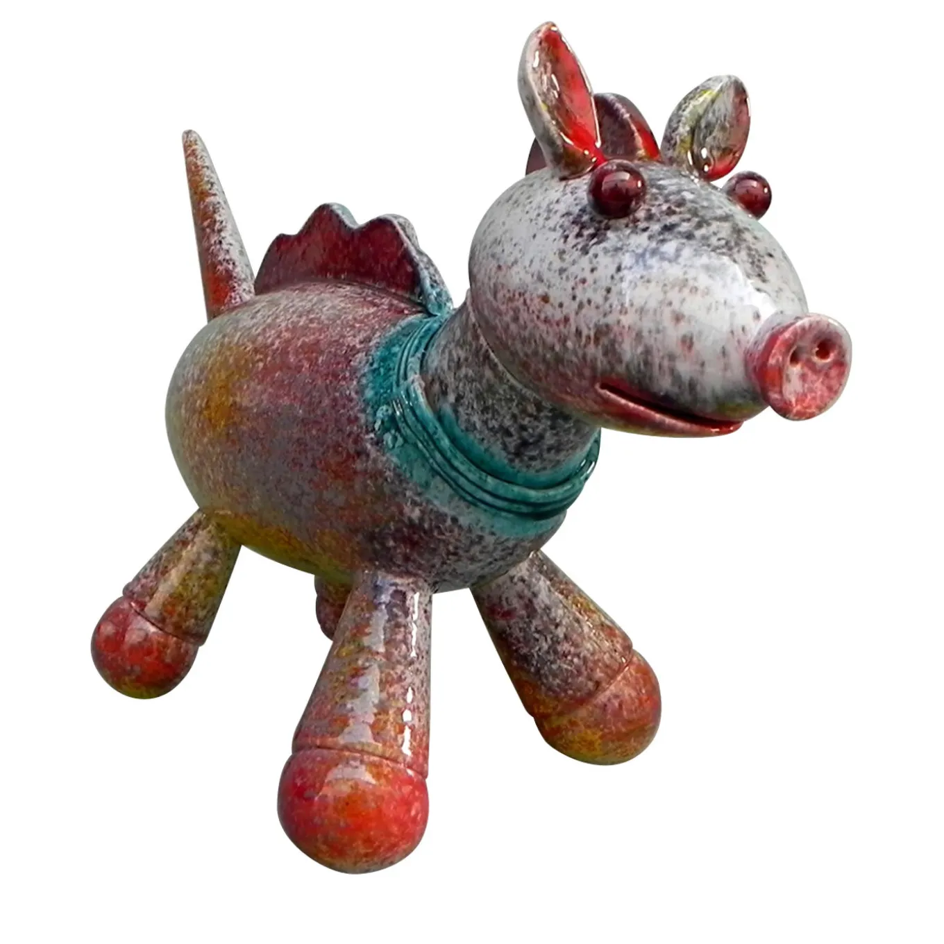 Scultura animale con ringhio
