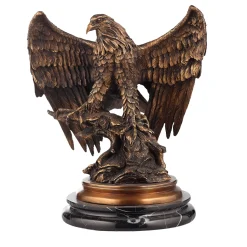 Scultura Aquila in bronzo