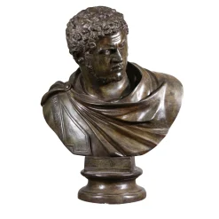 Scultura Busto Caracalla in bronzo