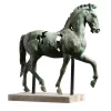 Scultura Cavallo Leonardo Frammento in Bronzo