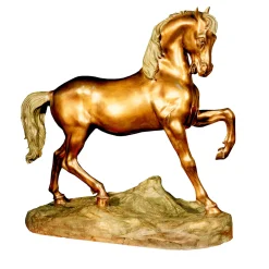 Scultura Cavallo selvaggio in bronzo