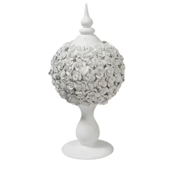 Scultura Coco Camelie Bianco