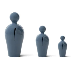 Scultura Da in Ceramica Azzurra