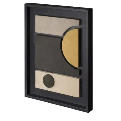 Scultura decorativa da parete Tabou con cornice nera #4