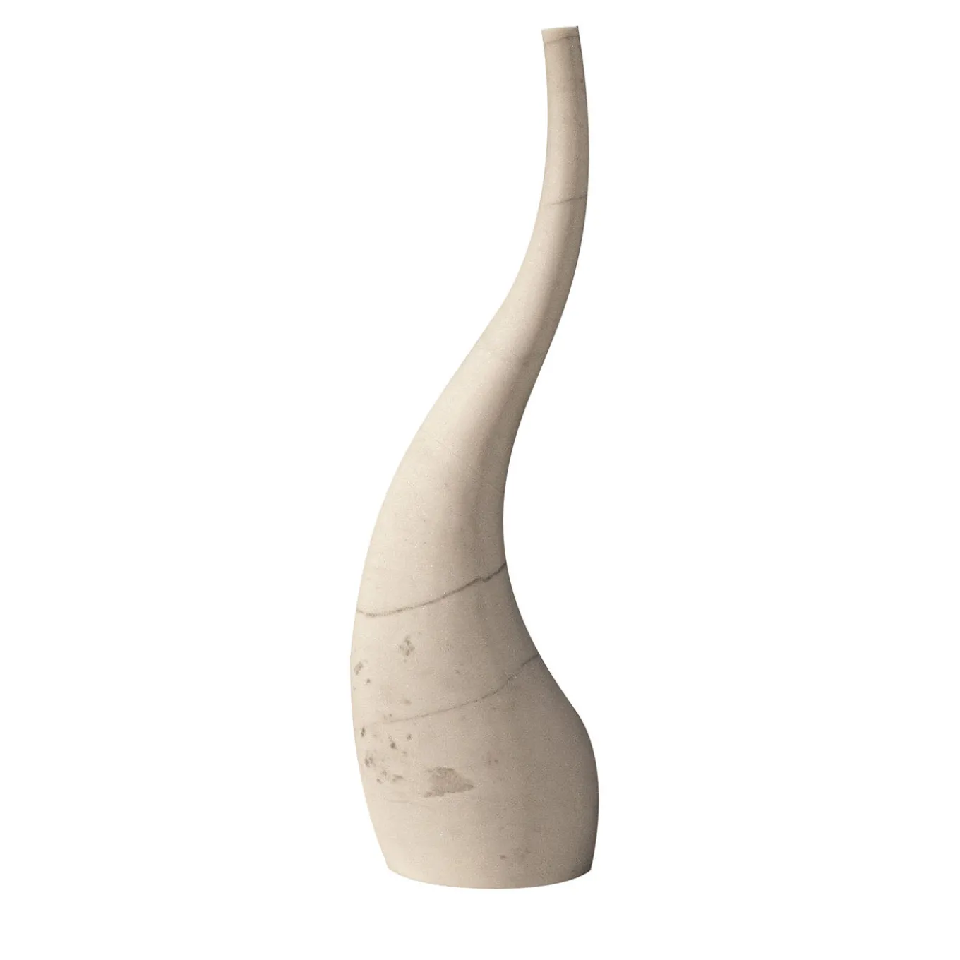Scultura Decorativa Ondulata in Travertino