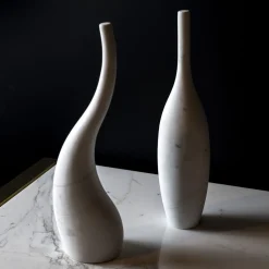 Scultura Decorativa Ondulata in Travertino