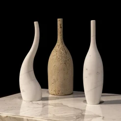 Scultura Decorativa Ondulata in Travertino