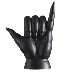 Scultura decorativa Shaka Nero di Ugo La Pietra