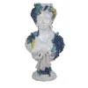 Scultura di busto in ceramica autunnale