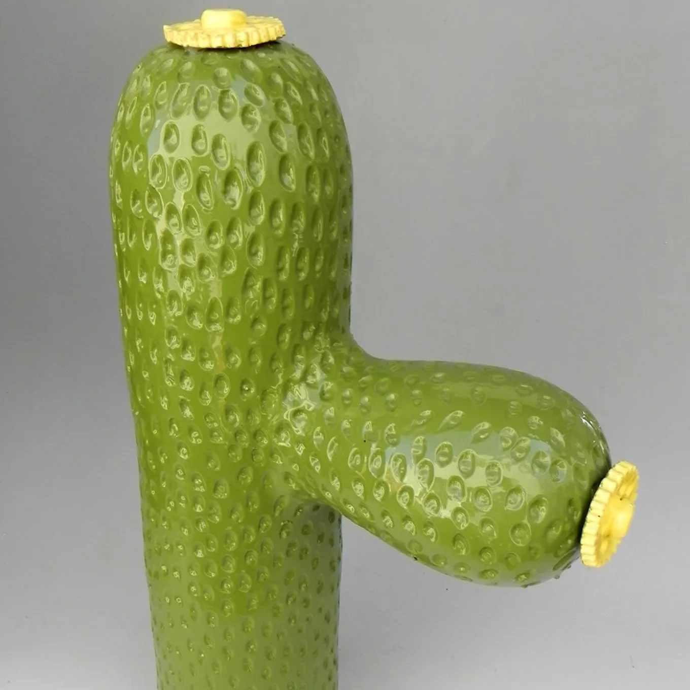 Scultura di cactus in ceramica Highway 287 di Tullio Mazzotti