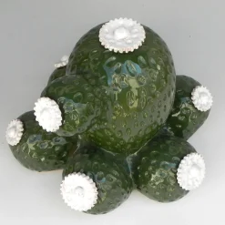 Scultura di cactus in ceramica Boulder Avenue di Tullio Mazzotti