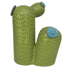 Scultura di cactus in ceramica Little Rock Street di Tullio Mazzotti