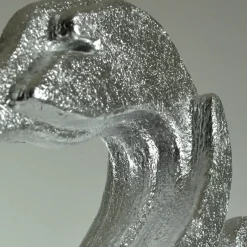 Scultura di cigno d'argento