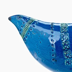 Scultura di uccelli blu di Aldo Londi