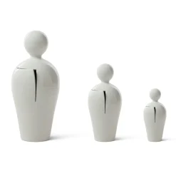 Scultura Do in Ceramica Bianca