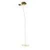 Scultura floreale alta in ottone Papavero