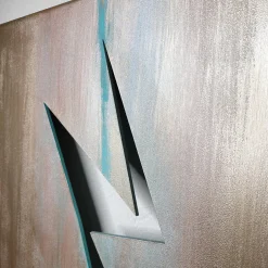 Scultura in bronzo all'alluminio Squarcio