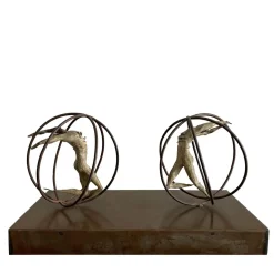 Scultura in bronzo Incontro