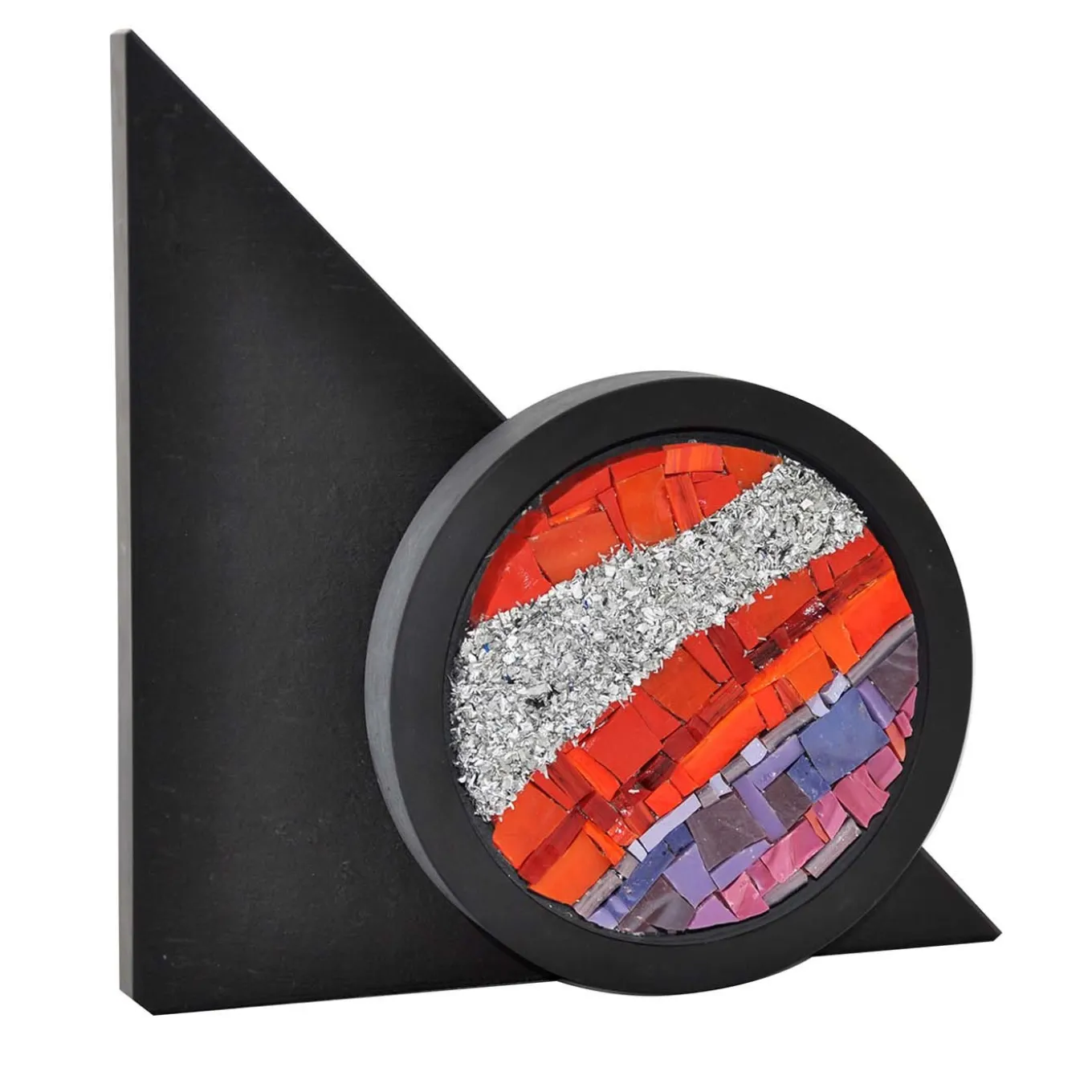 Scultura in mosaico Saturno di Nino Basso