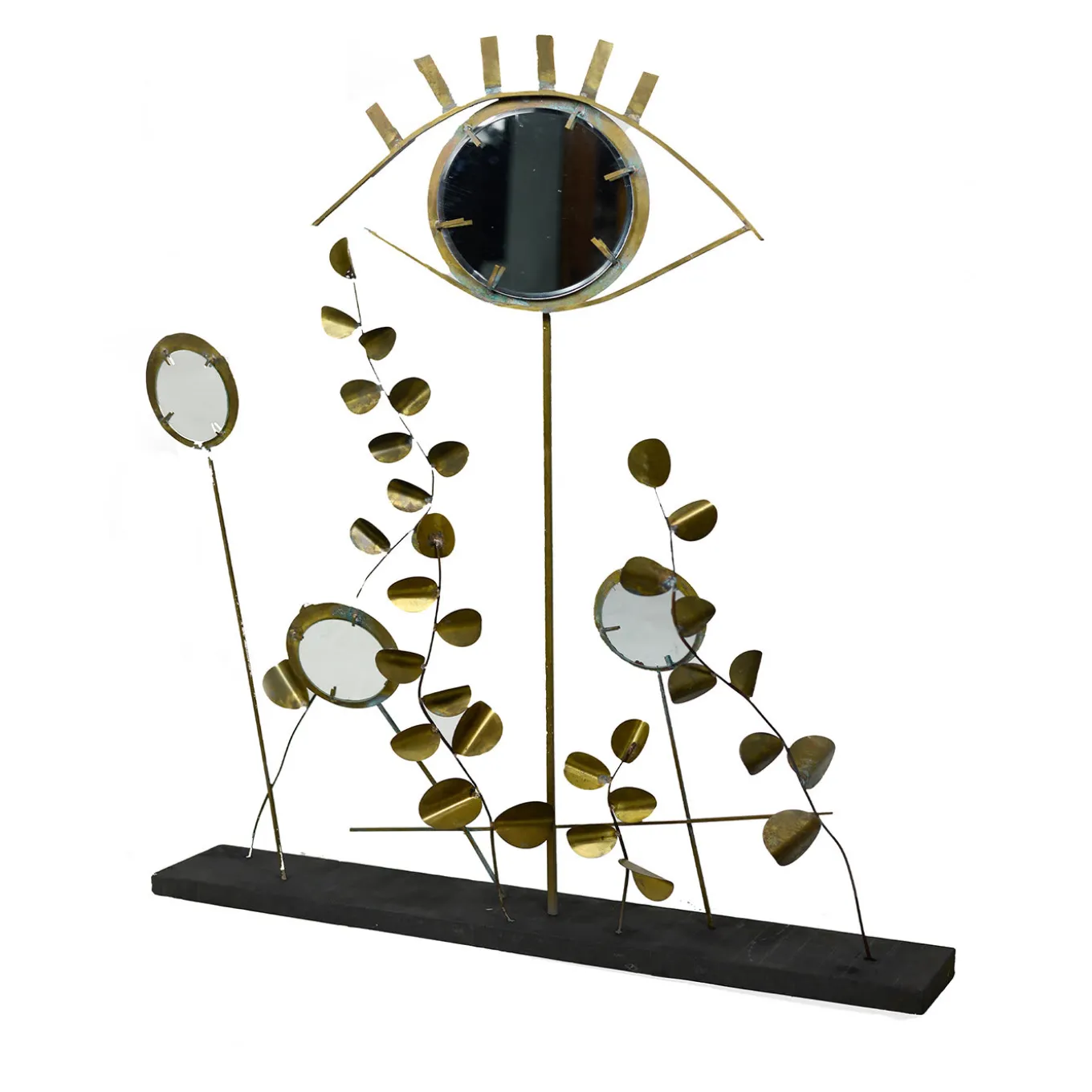Scultura in ottone Giungla Aurea I