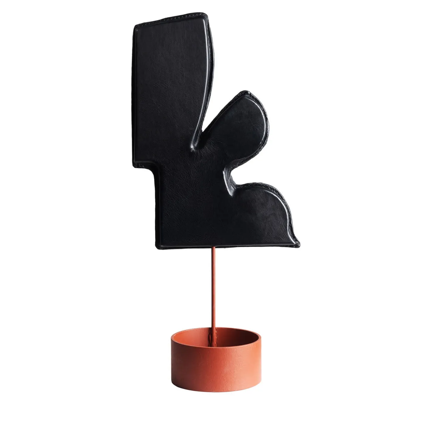 Scultura in pelle nera L'infiorescenza