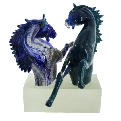 Scultura in vetro di Murano Grand Horses