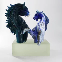 Scultura in vetro di Murano Grand Horses