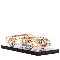 Scultura Lamborghini in filo metallico