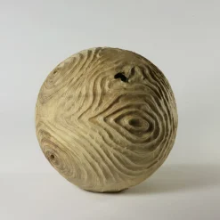 Scultura sferica di locuste nere di forma cava Impossiballs