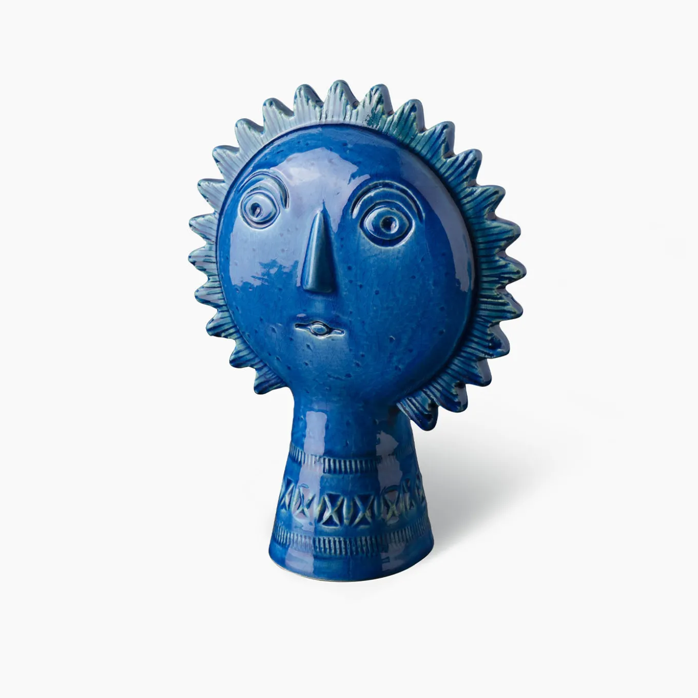 Scultura Sole blu di Aldo Londi