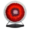 Scultura Target in vetro di Murano e marmo di Carrara
