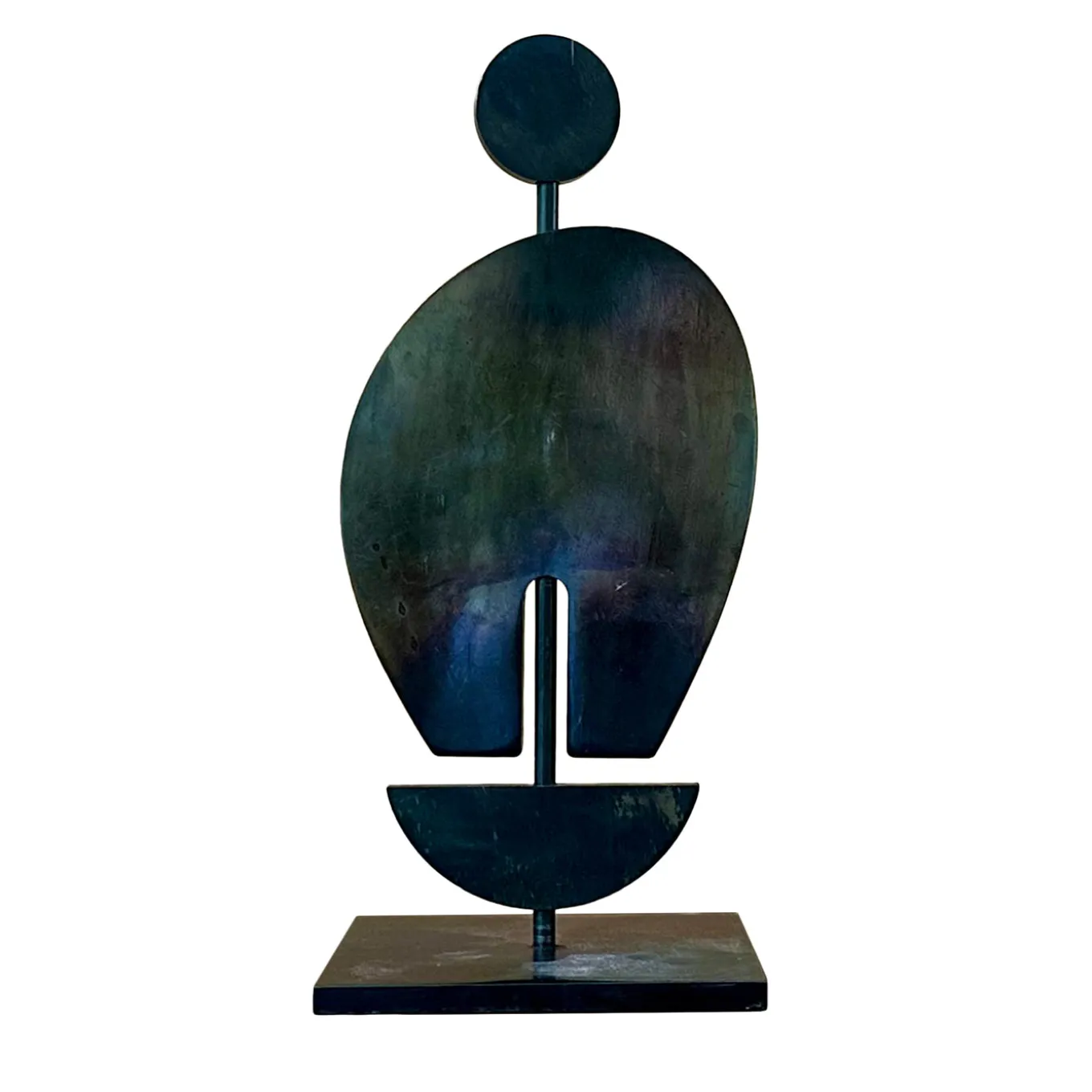 Scultura Umanoide in Ferro Ossidato