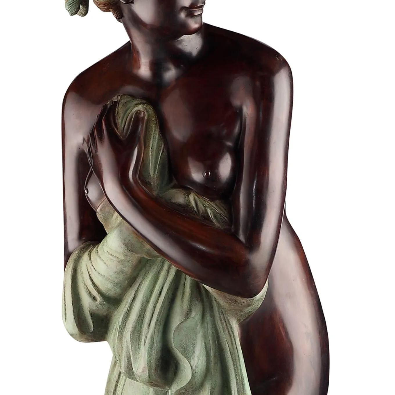 Scultura Venere Al Bagno in bronzo