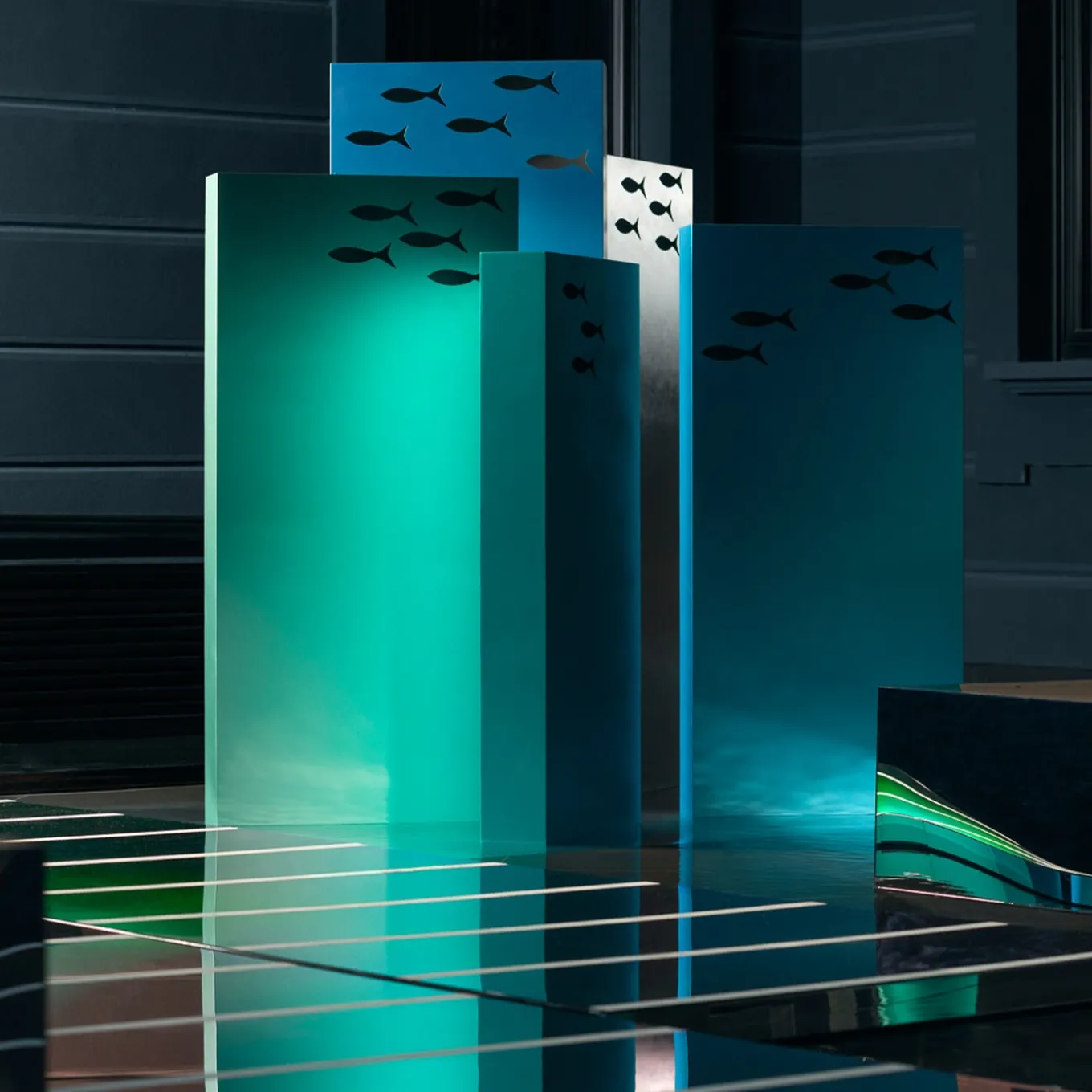 Scultura verde Bosco D'Acqua alta 140 cm