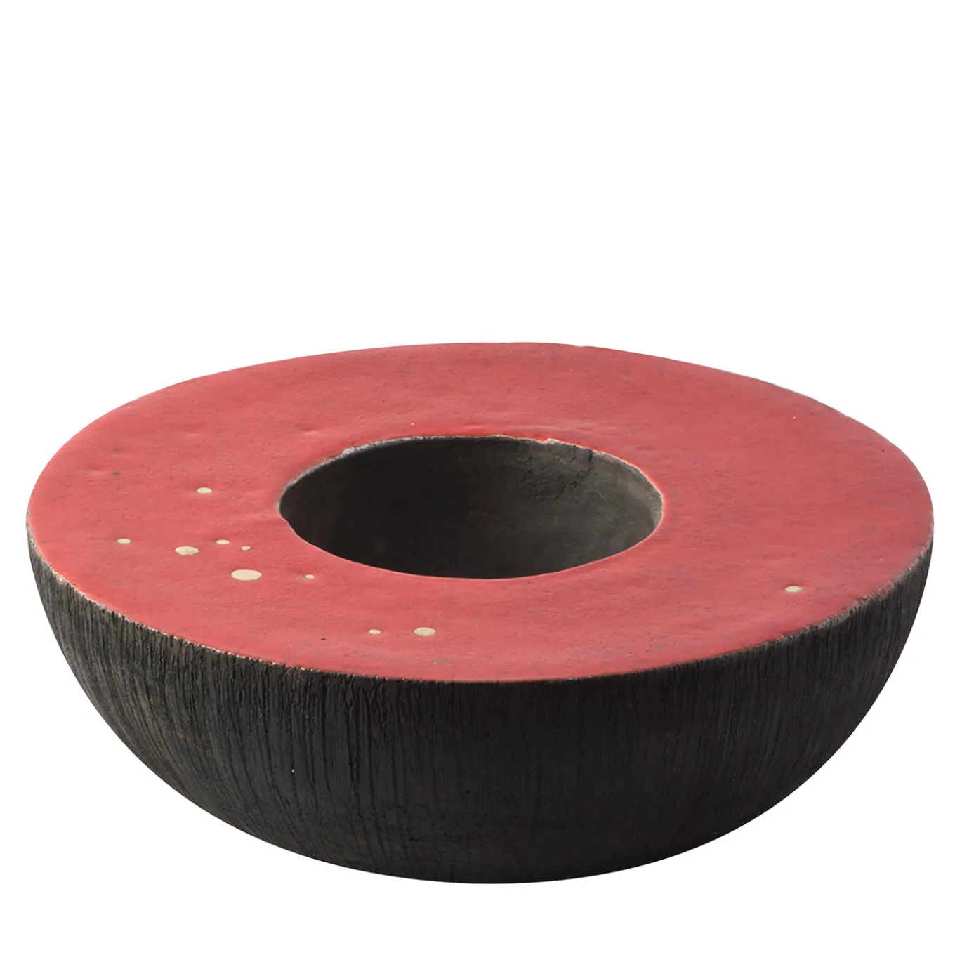 Serenata In Rosso E Nero Vaso Scultura di Nino Basso