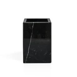 Set da bagno 4 pezzi in marmo nero