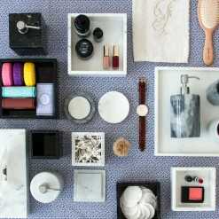Set da bagno 4 pezzi in marmo nero