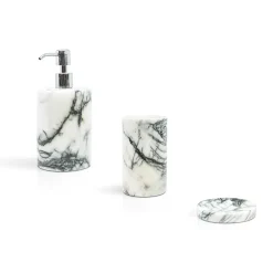 Set da bagno in marmo Paonazzo