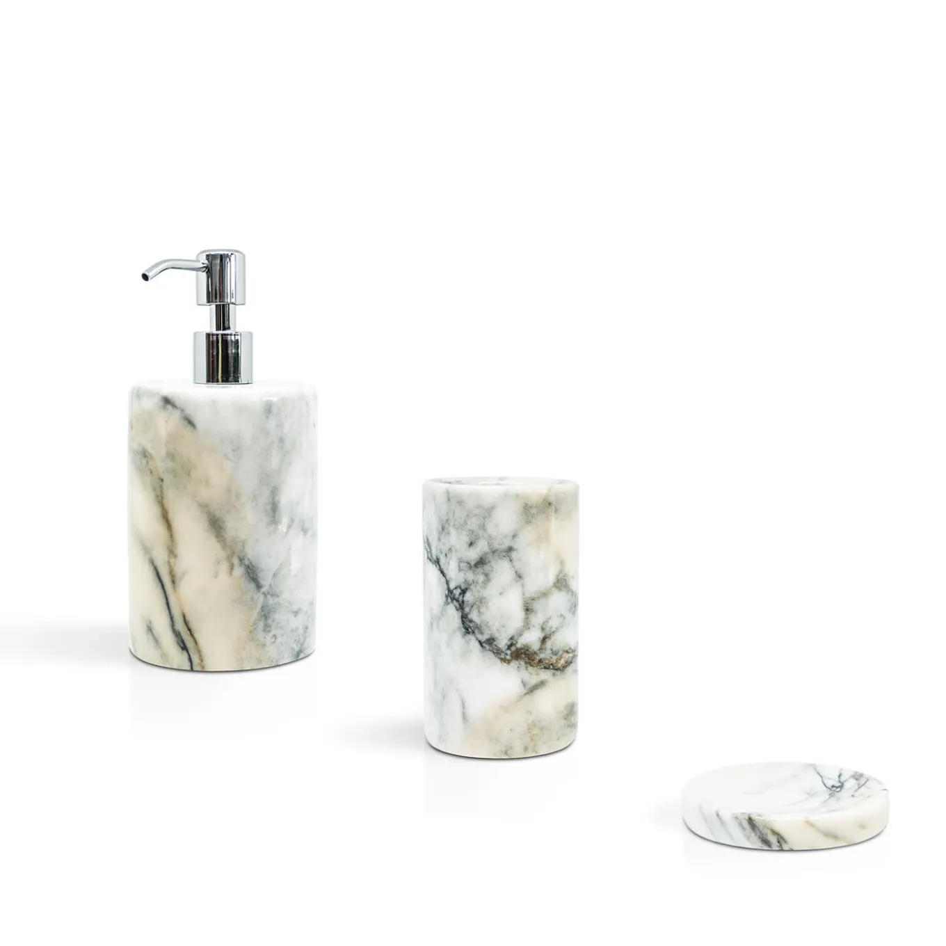 Set da bagno in marmo Paonazzo
