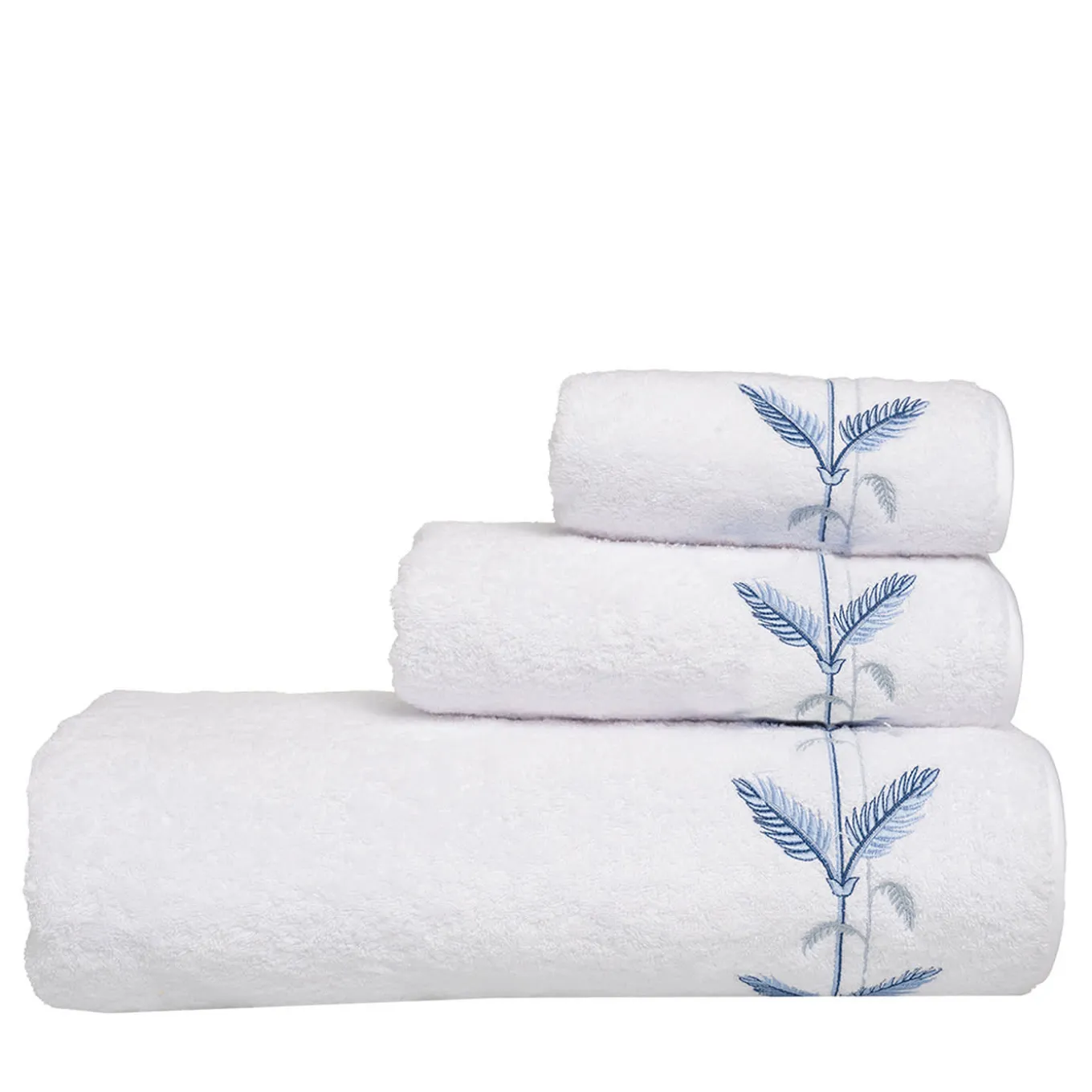 Set di 3 asciugamani da bagno Plumes