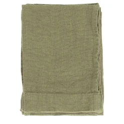 Set di 4 asciugamani in lino color menta