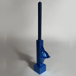 Set di 2 candelabri stampati in 3D Tin Soldiers Blu