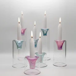 Set di 3 candelabri Tharros verdi