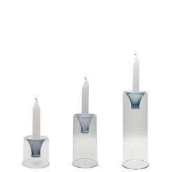 Set di 3 candelabri Tharros blu