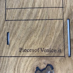 Set di 4 cornici in legno di rovere Sandro Gallo 136 di Luciano Marson per POV