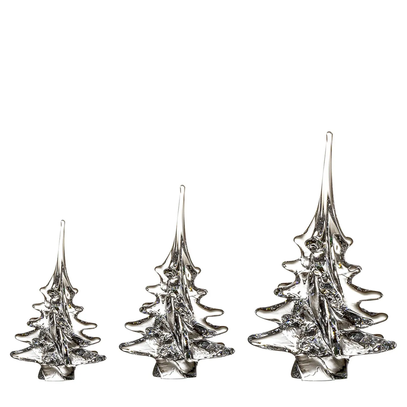 Set di 3 ornamenti trasparenti per l'albero di Natale di Marcolin